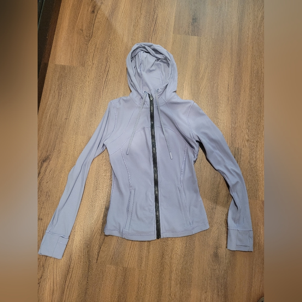 Lululemon purple hooded nulu define jacket size 6
